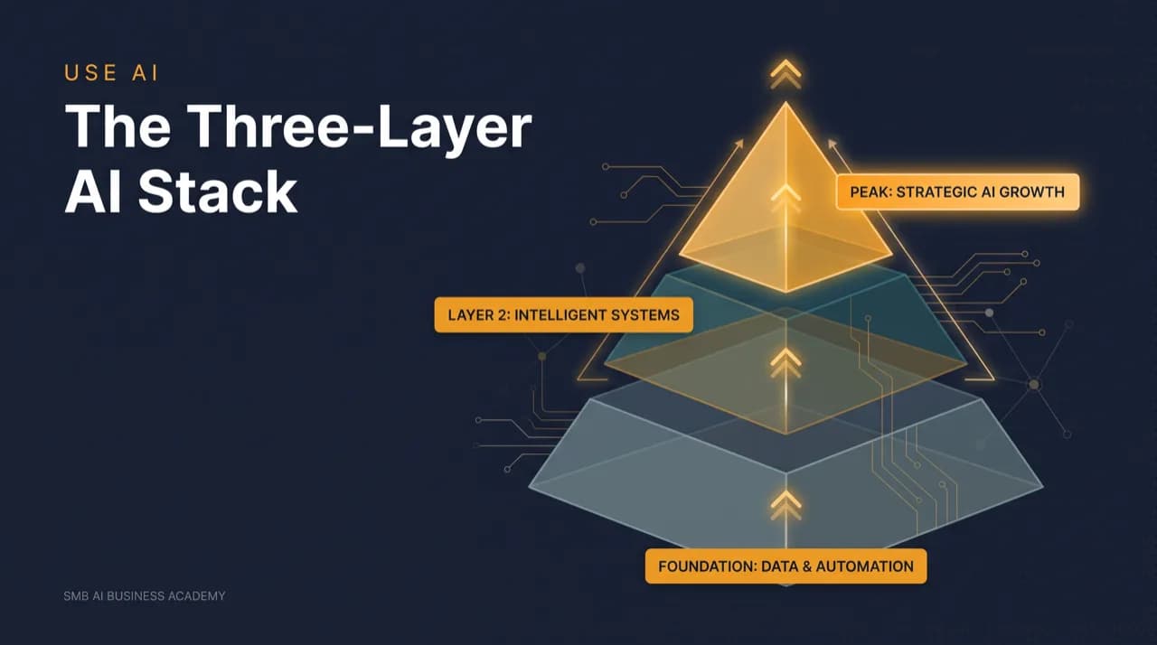 The Three-Layer AI Communication Stack cover artwork